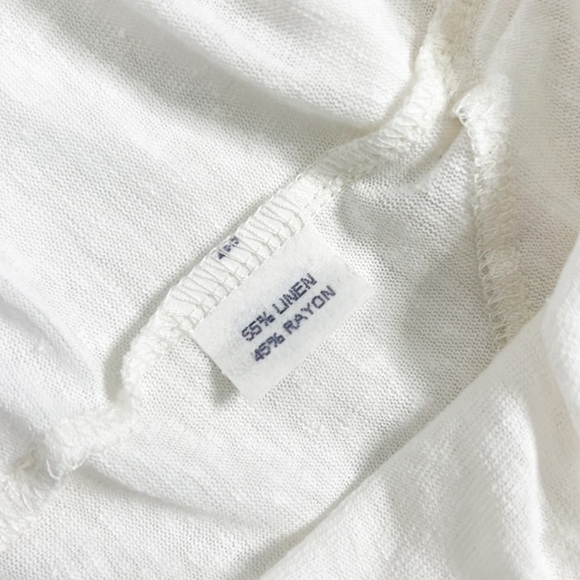 Sarah Liller (SLSF) Linen Blend Open Front Cardigan Sweater - Picture 4 of 13